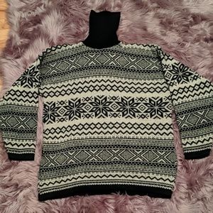 Cozy high neck winter sweater